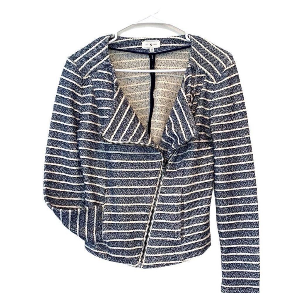 Lou & Grey Asymmetrical Zip Cardigan Size XS